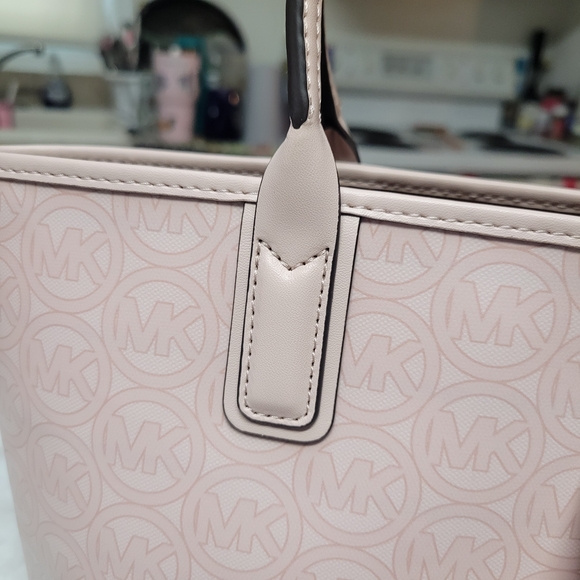 Michael Kors Jodie Small Tote Powder Blush MK Logo NWT - Picture 8 of 12